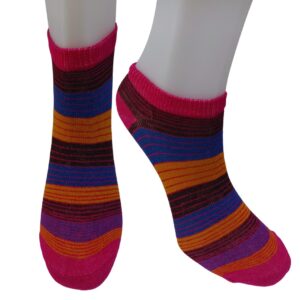 Renkli Çizgili Kadın Çorabı